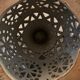 Openwork stoneware lamp foot signed Agnès Escalas, 1970