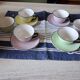 4 cups and saucers Moulin des Loups