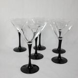6 verres à martini Luminarc "domino"