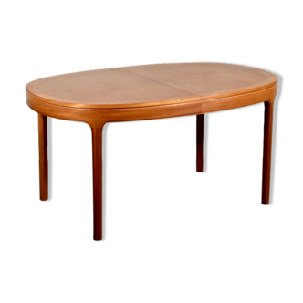 Table à rallonges Nathan Oblong mid-century en teck