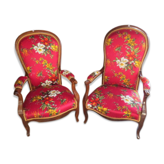 Pair of chairs voltaire