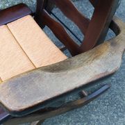 Pair of vintage TRICONFORT France deckchairs and relax chairs