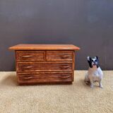 Commode en bambou Maugrion pour Roche Bobois