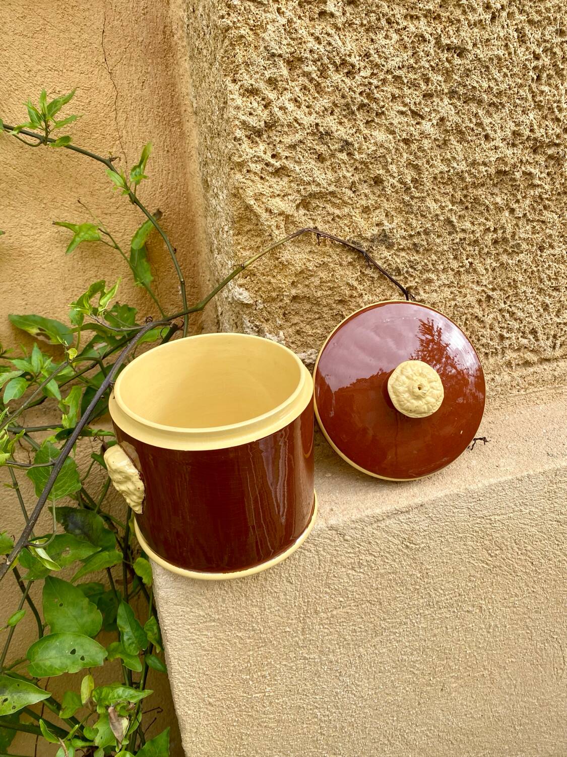 Sarreguemines fireclay pot