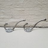 Pair of aluminum coat hooks