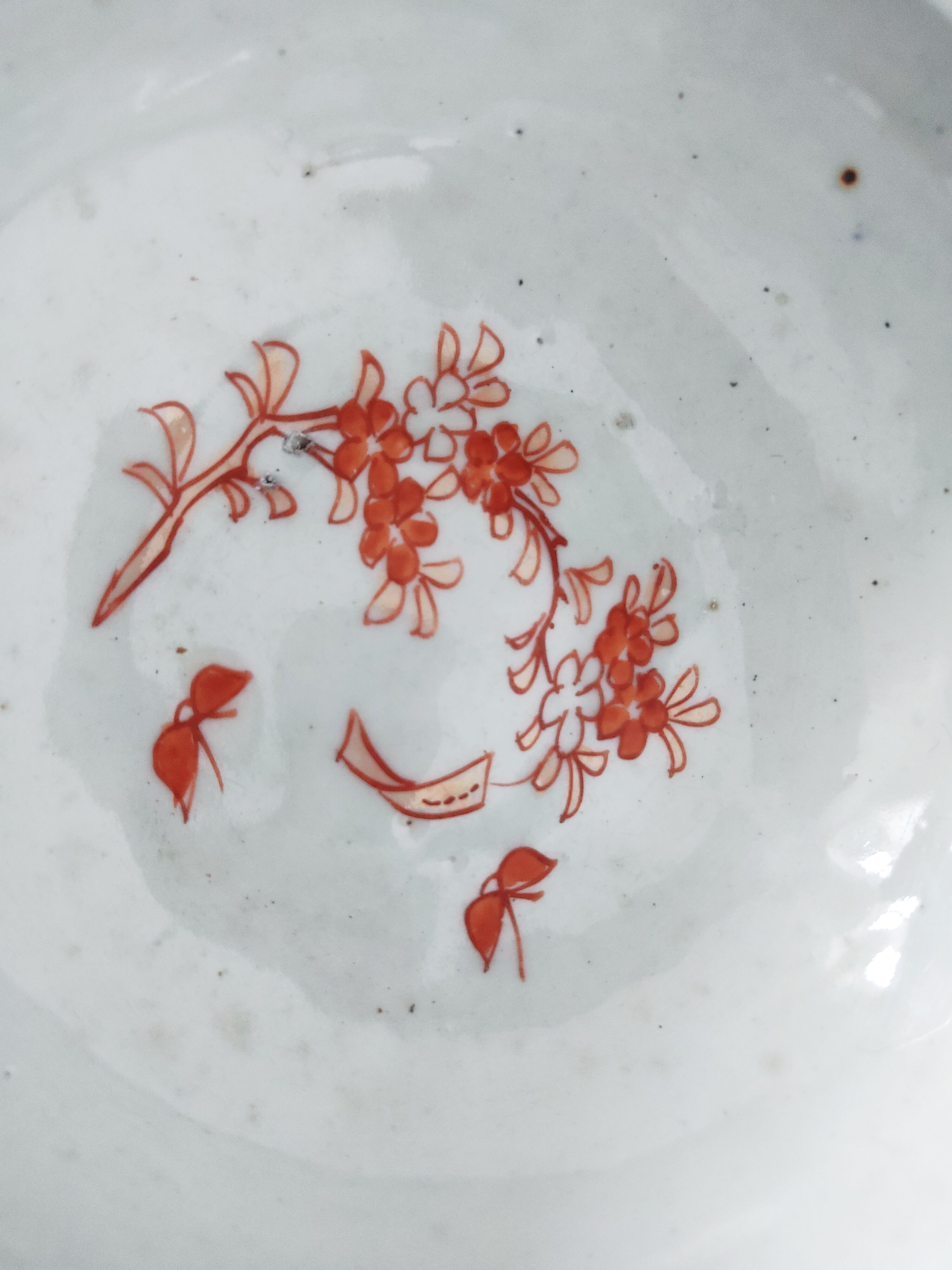 Bowl imari Japan Meiji decoration flowers