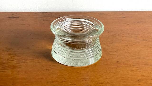 Vintage glass paperweight tray