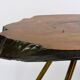 Original coffee table by Carl Aubock, large tree trunk in walnut from the mid-century, 1950s.