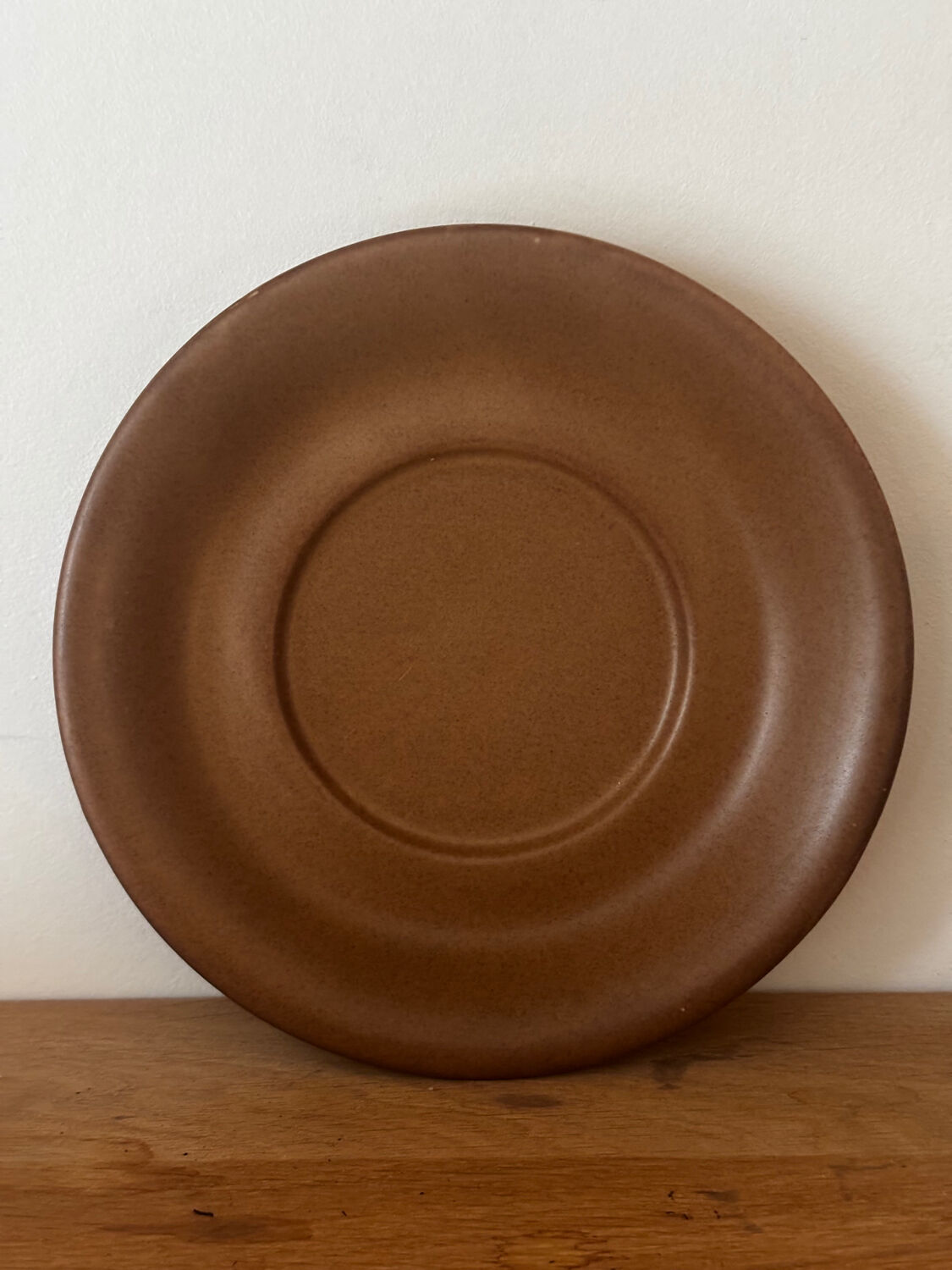 Vintage brown bistro cup duo large size