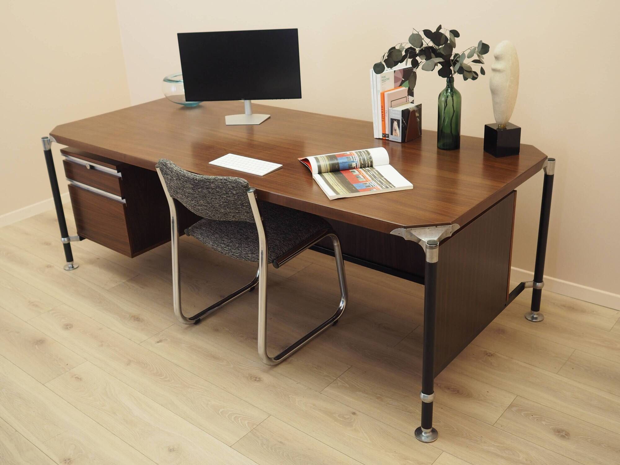 Rosewood desk by Ico and Luisa Parisi, MIM Roma, 1970s
