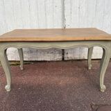Louis XV style coffee table patinated gray