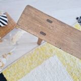 Antique wooden farm bench