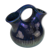 Rambervillers S.A.P.C. flamed sandstone vase with metallic reflections