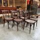 Suite of 9 bistro chairs from the early 20th century