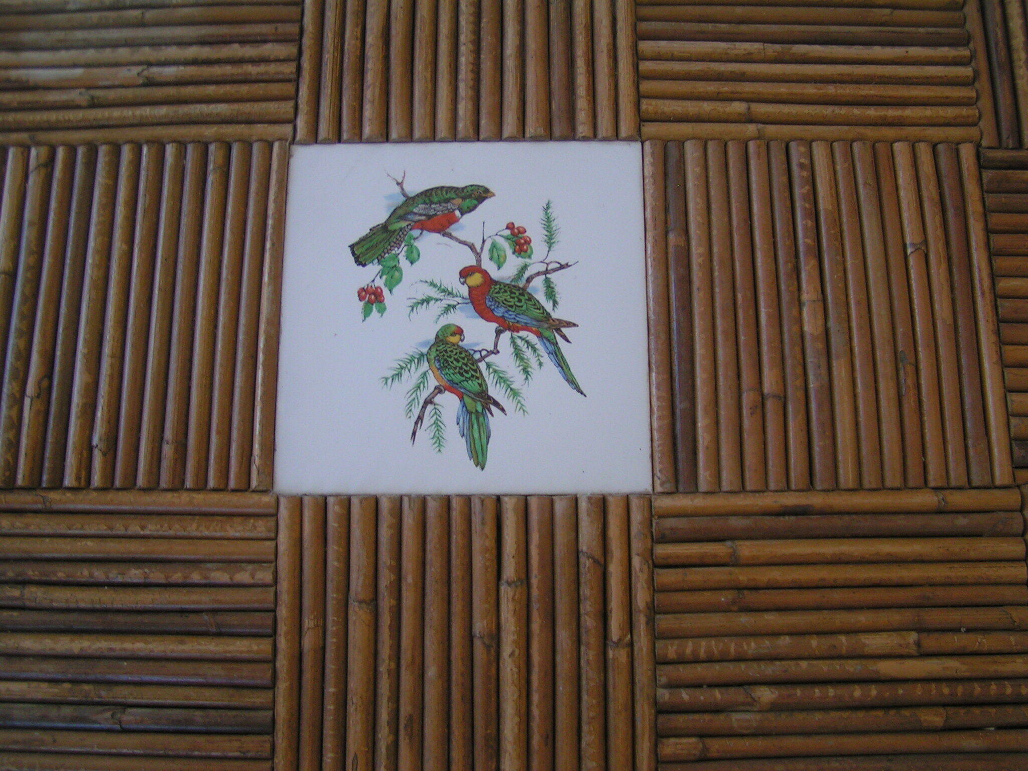 Rattan coffee table