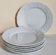 Six vintage Philippe Deshoulières Limoges California porcelain bread plates