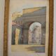 The Rhône Gate in Avignon around 1900, aquatint engraving signed.