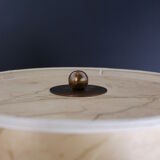 Table lamp in travertine