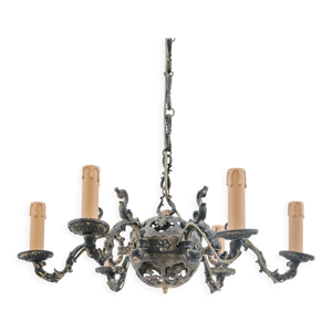 Lustre ajouré en laiton