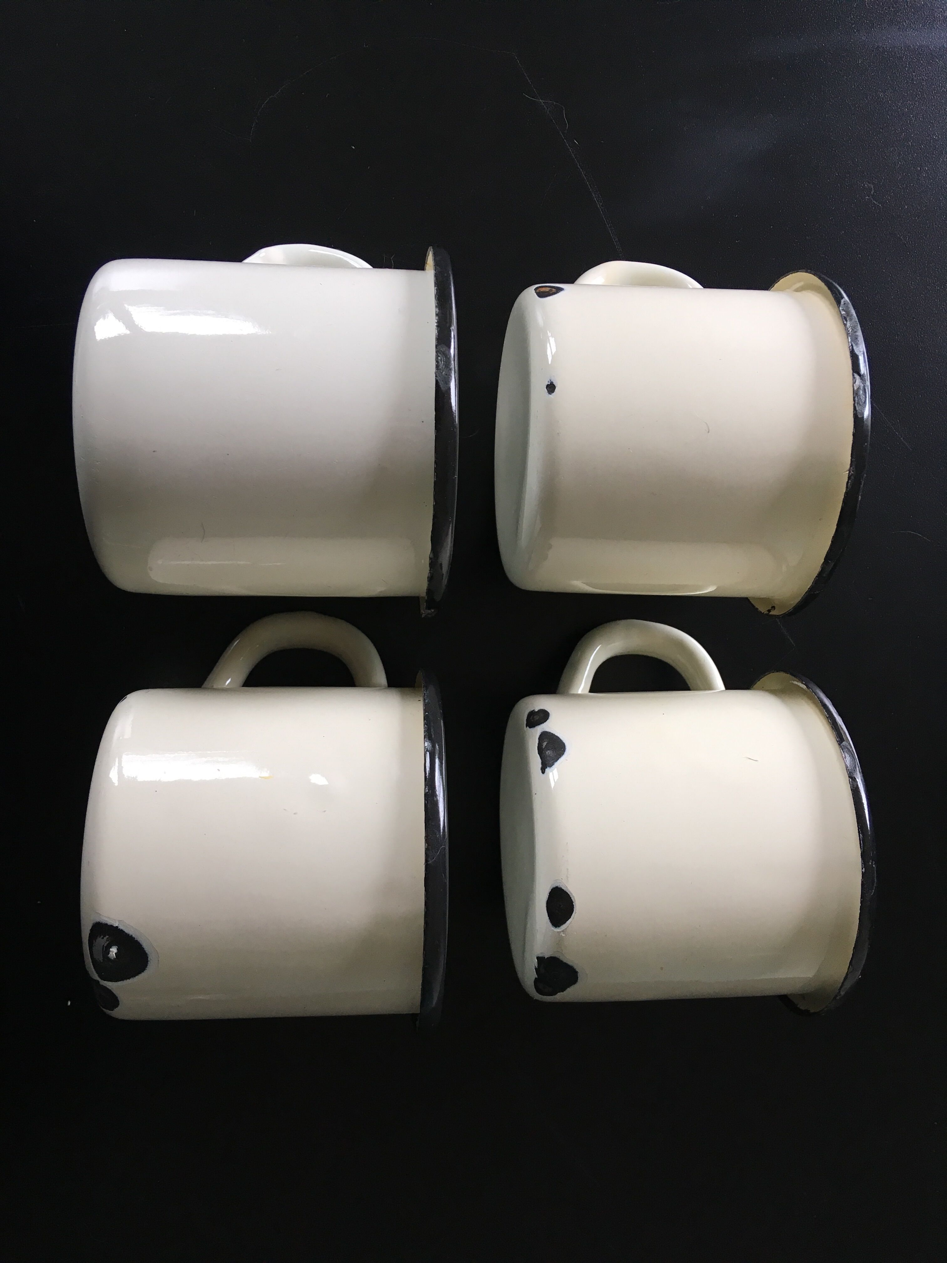 Enamel cups