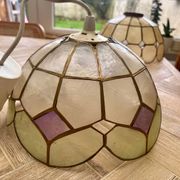 Suspension en nacre « Arlequin » vert
