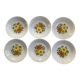 Set of 6 vintage porcelain plates