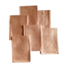 Antique napkins tinted in coral pink