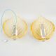 Fritz Kurz - Pair of wall lights for Orrefors, Sweden, 1960