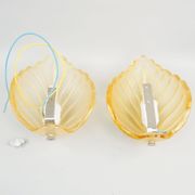 Fritz Kurz - Paire d'appliques pour Orrefors, Suède, 1960