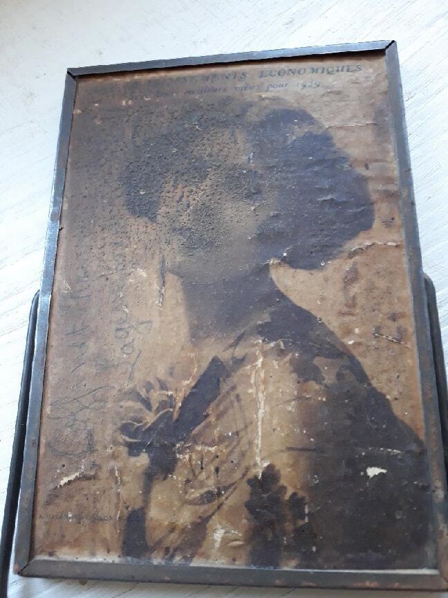 Hand mirror year 1929 23x9cm