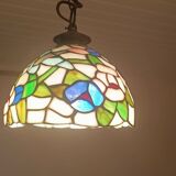 Tiffany-style pendant light – Ø 20cm – genuine glass – heavy