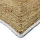Tapis en jute contour blanc 120x170 cm