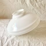 Art Deco pendant light in white opaline