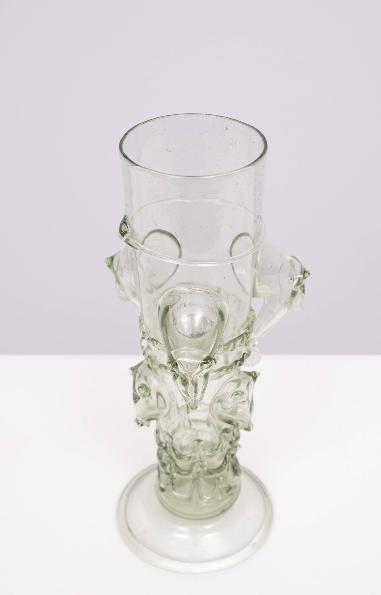 Vase en verre d'art vénitien du début du XXe siècle
