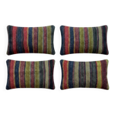 Set of 4 vintage kilim cushion covers 41x61 cm