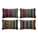 Set of 4 vintage kilim cushion covers 41x61 cm