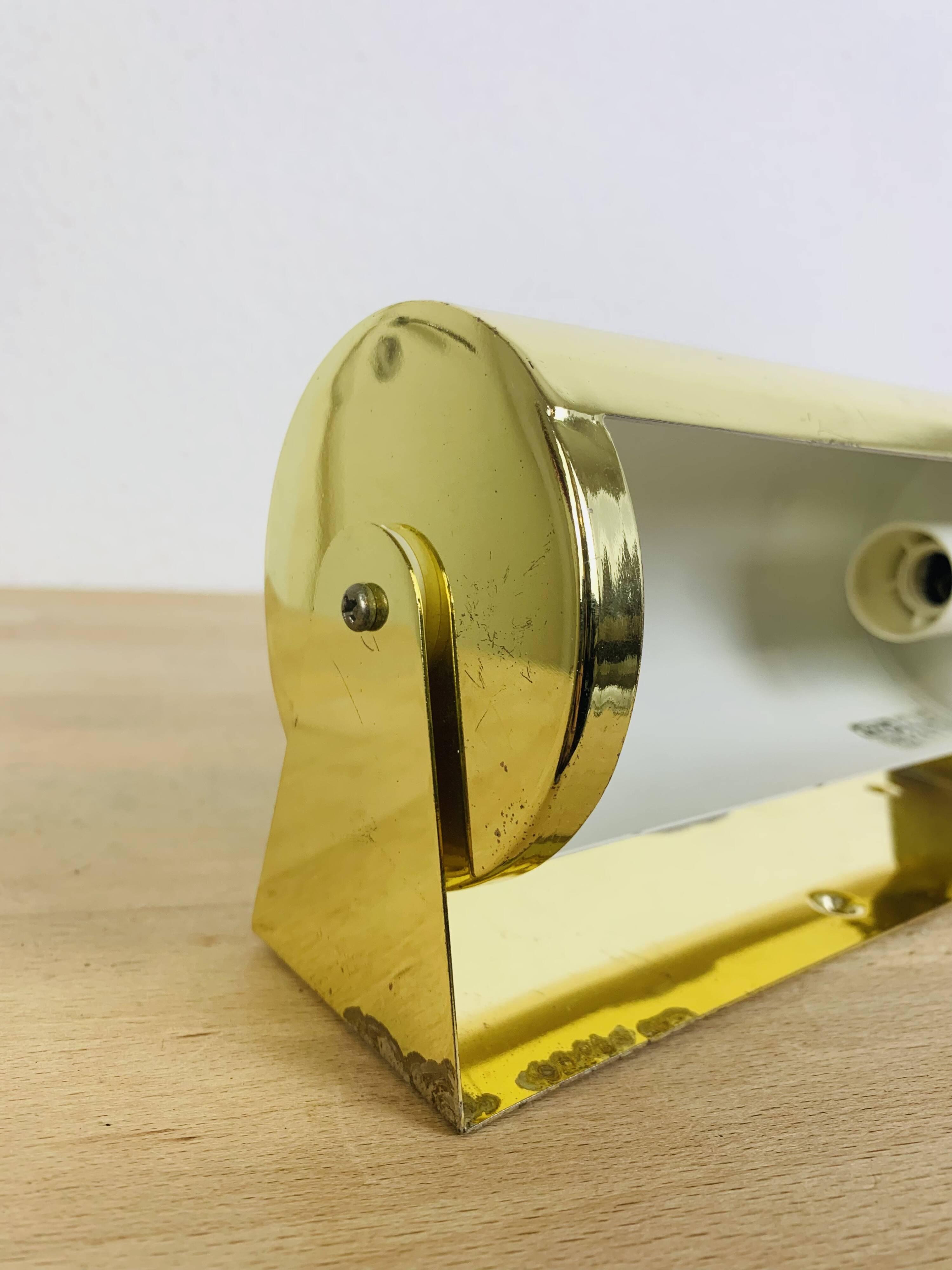 Ikea V413 vintage roller wall lamp, gold metal