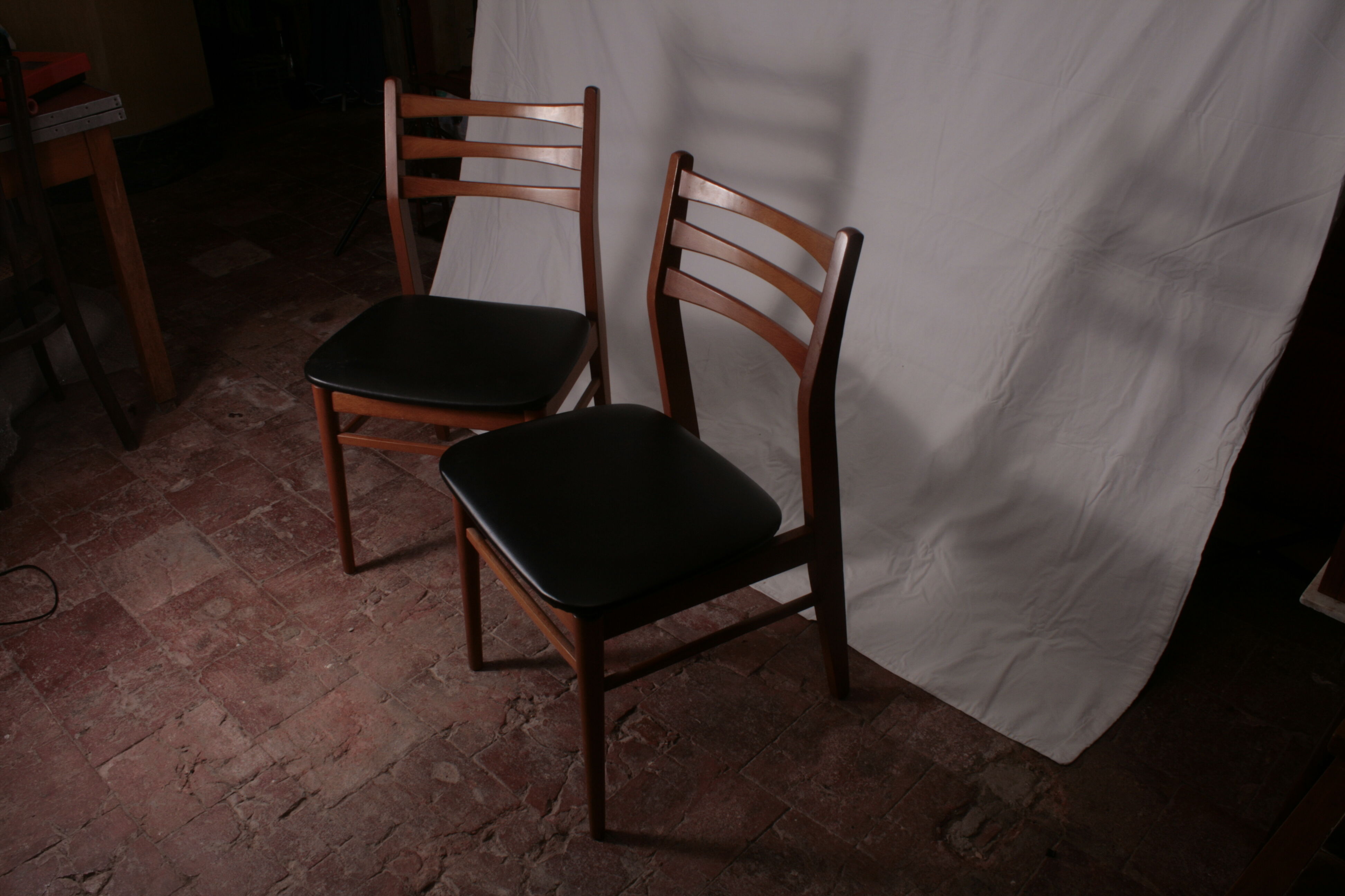 Duo of Scandinavian style chairs