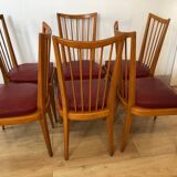 Série 6 chaises vintages style scandinave