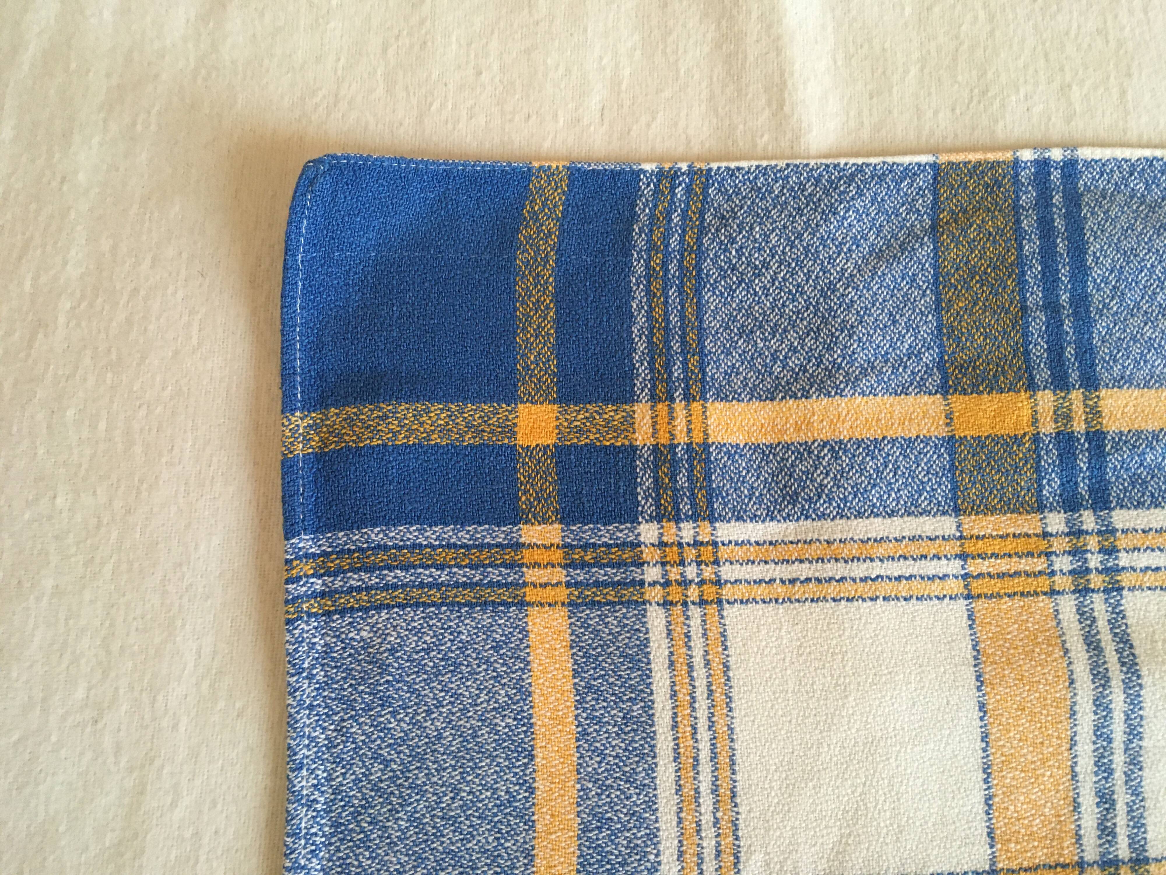 4 blue bistro napkins 50 x 47