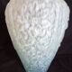 Art Deco vase in pressed moulded glass, speckled blue, h - 29