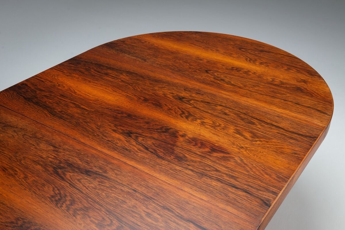 Kai Kristiansen dining table in rosewood Villy Schou Andersen Denmark 1960