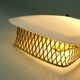 1950s SCONCE tele ambiance metal mesh with white acrylic shade