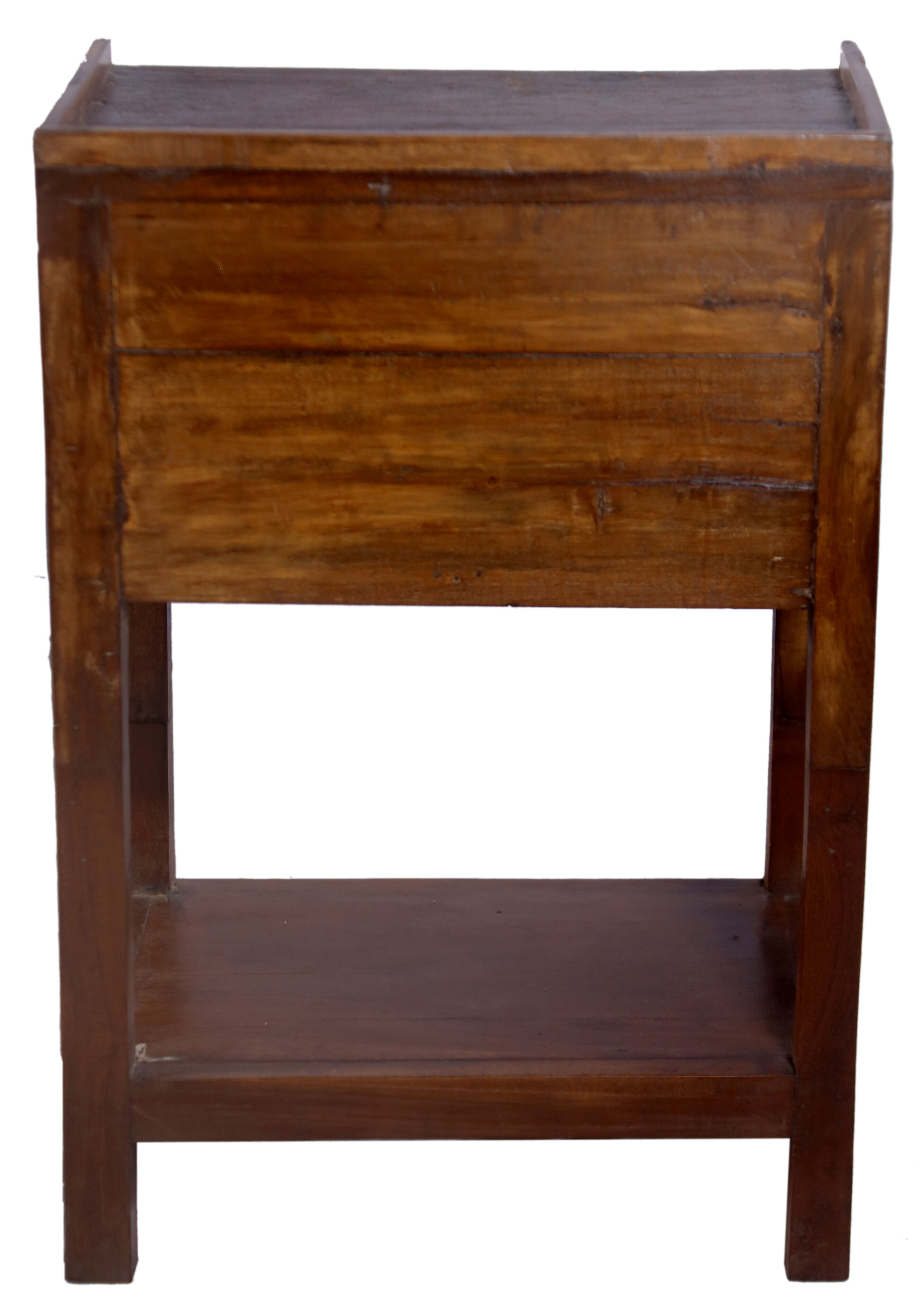 Old Burmese teak bedside furniture