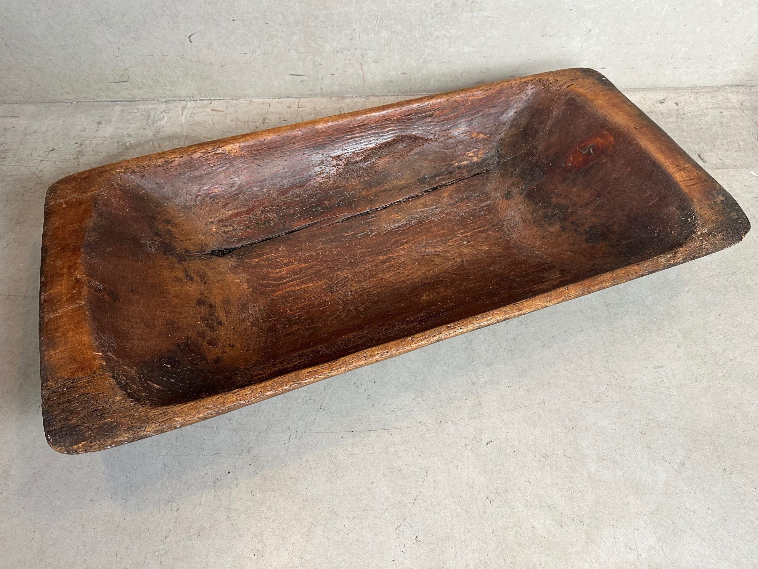 XXL 19th century antique wooden trough