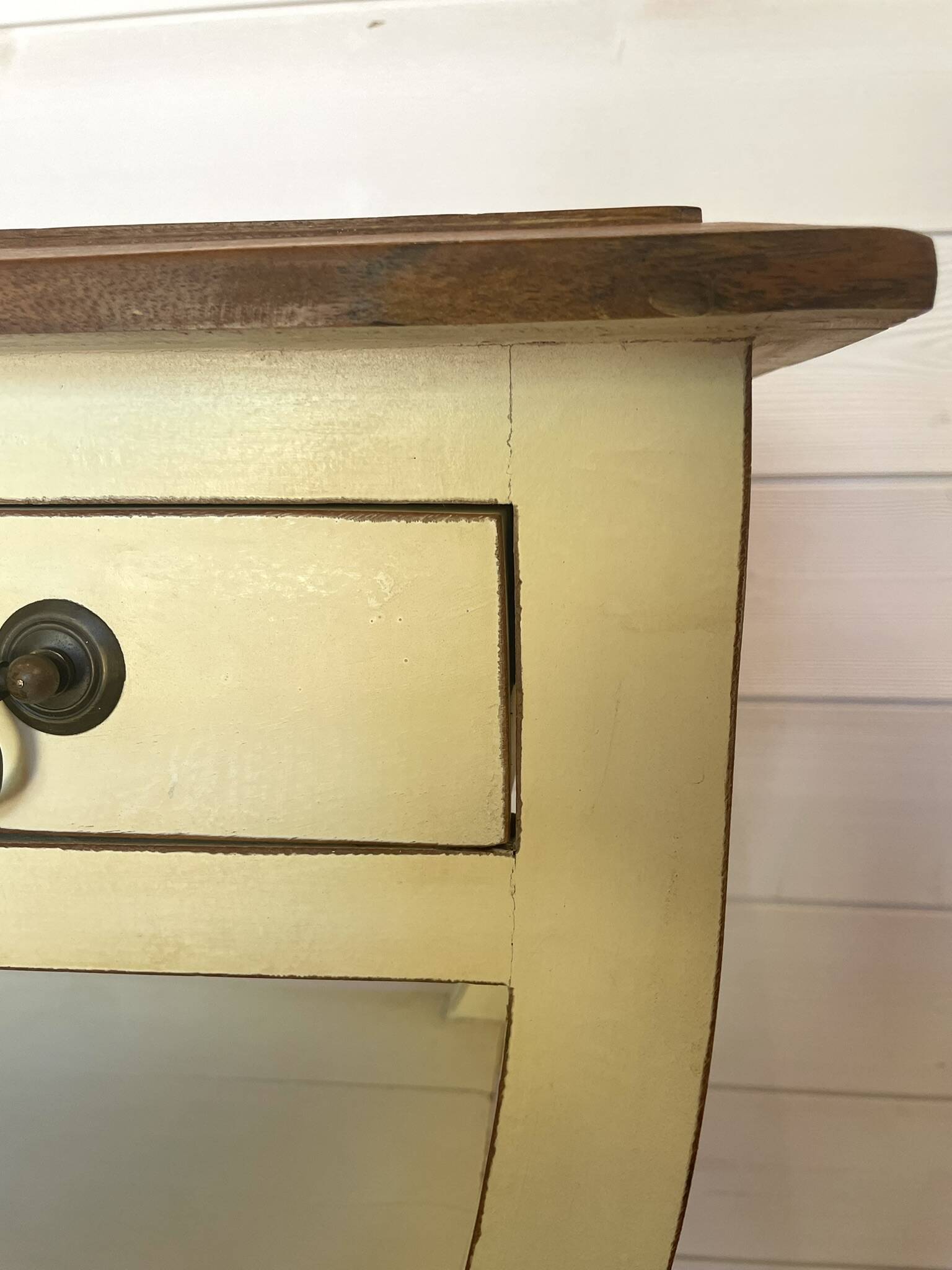 Vintage Style Directoire Console Table / Patinated Centre Table - Legs in