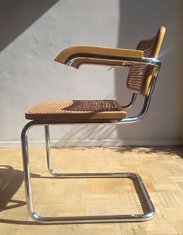 Cesca chair, Marcel Breuer design, Italian edition of the 70s/80s