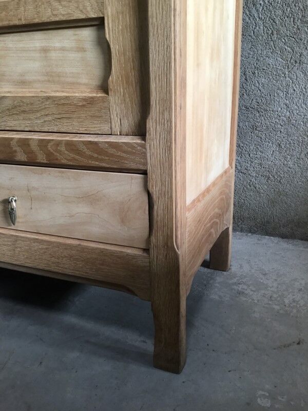 Raw wood hotel cabinet