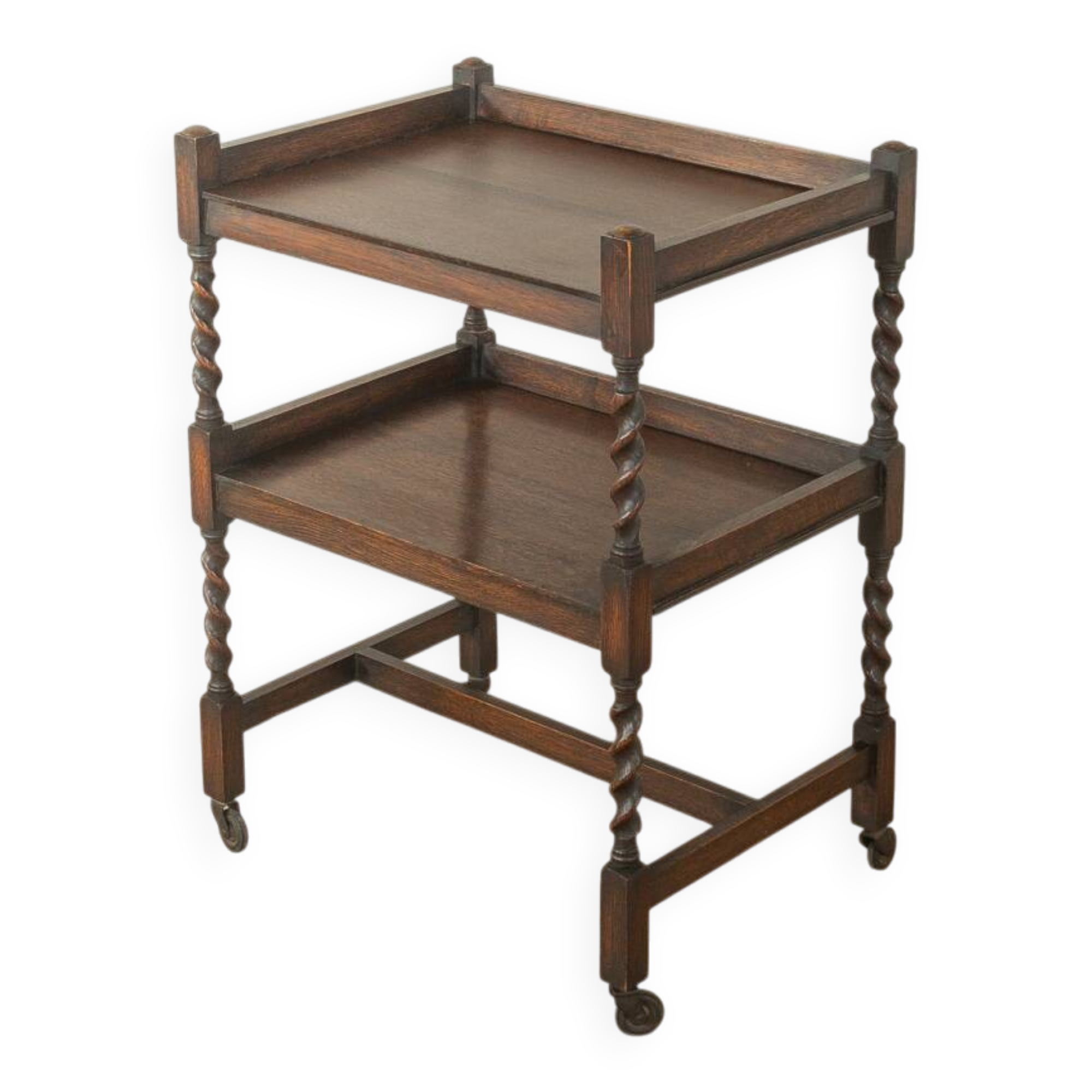 Wonderful tea trolley in Jacobethan style from the 1920s