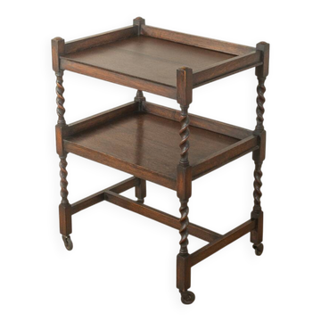 Wonderful tea trolley in Jacobethan style from the 1920s